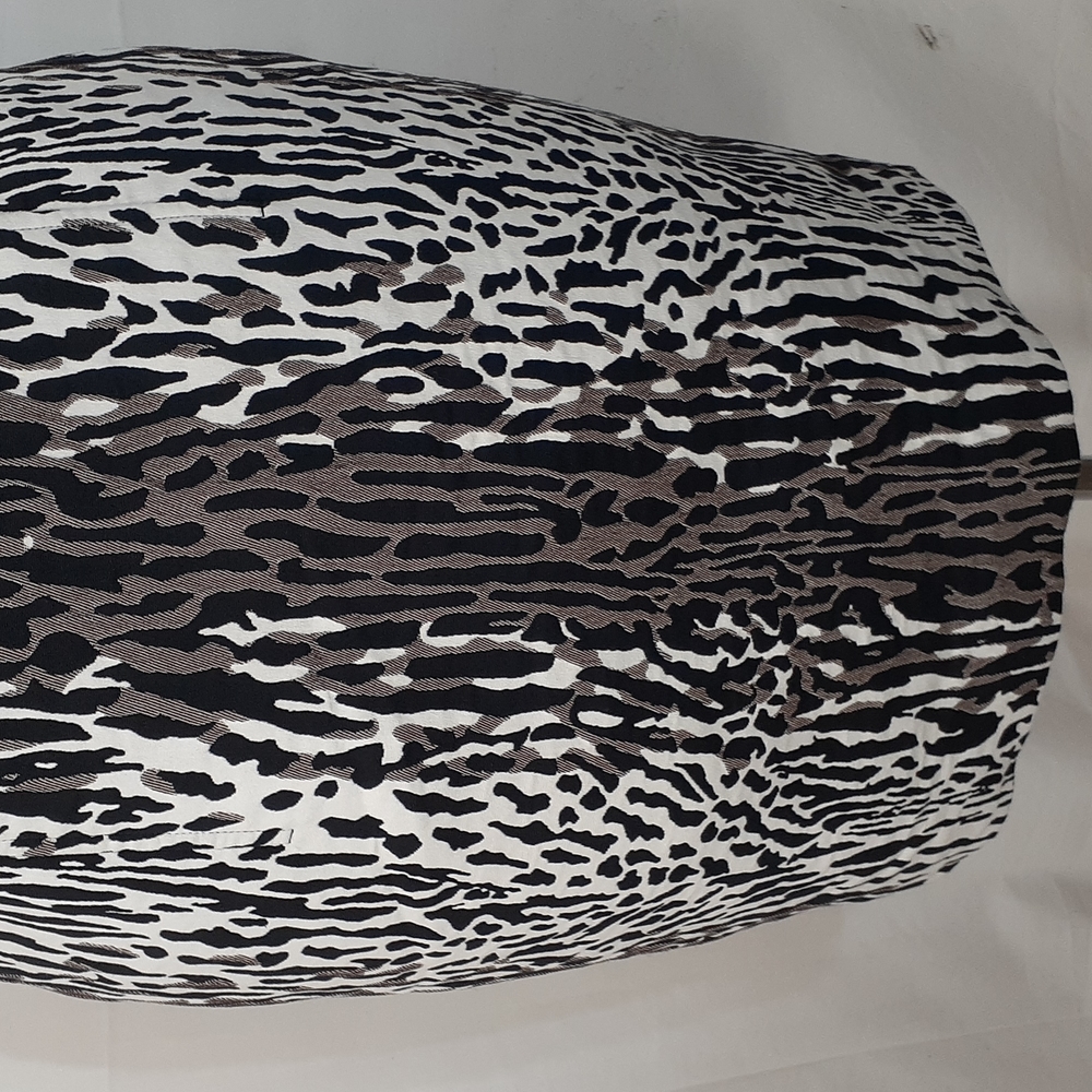 St. John animal print bodycon dress white black brown size 6 - Picture 3 of 6